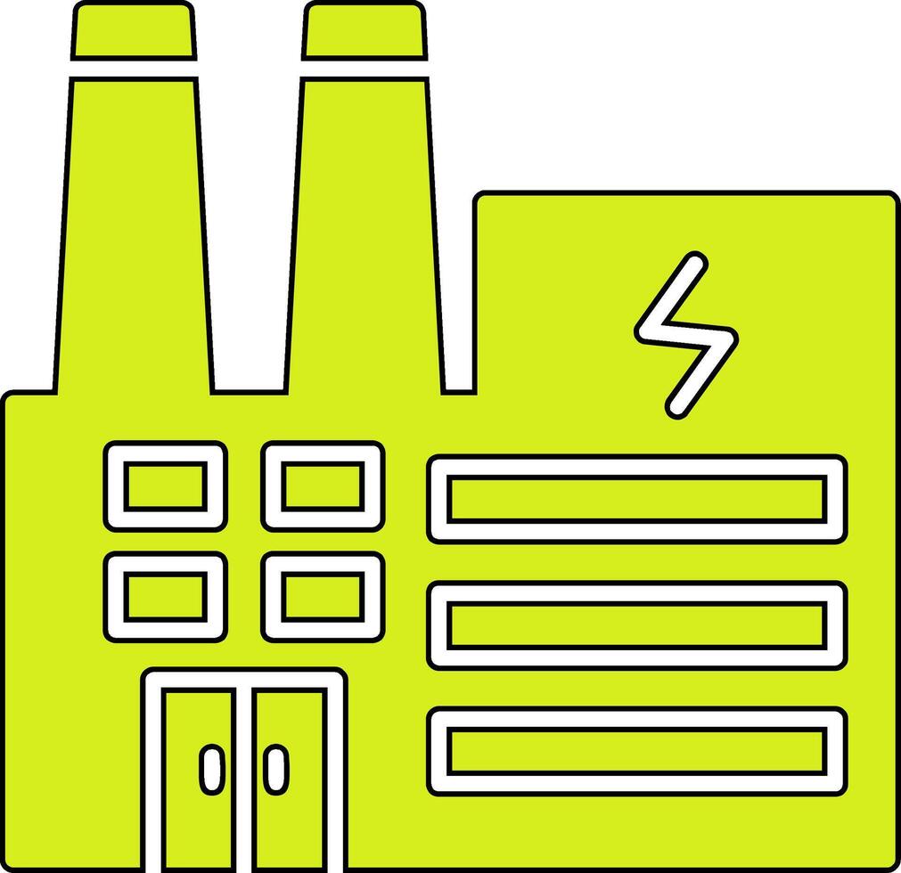 elektrisch fabriek vector icoon