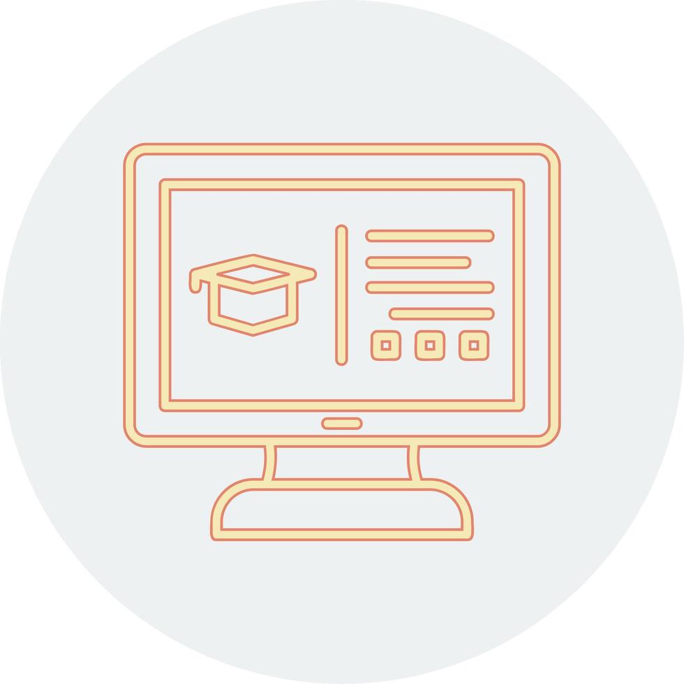 online onderwijs vector icoon