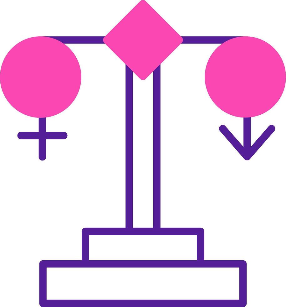 geslacht gelijkheid vector icoon