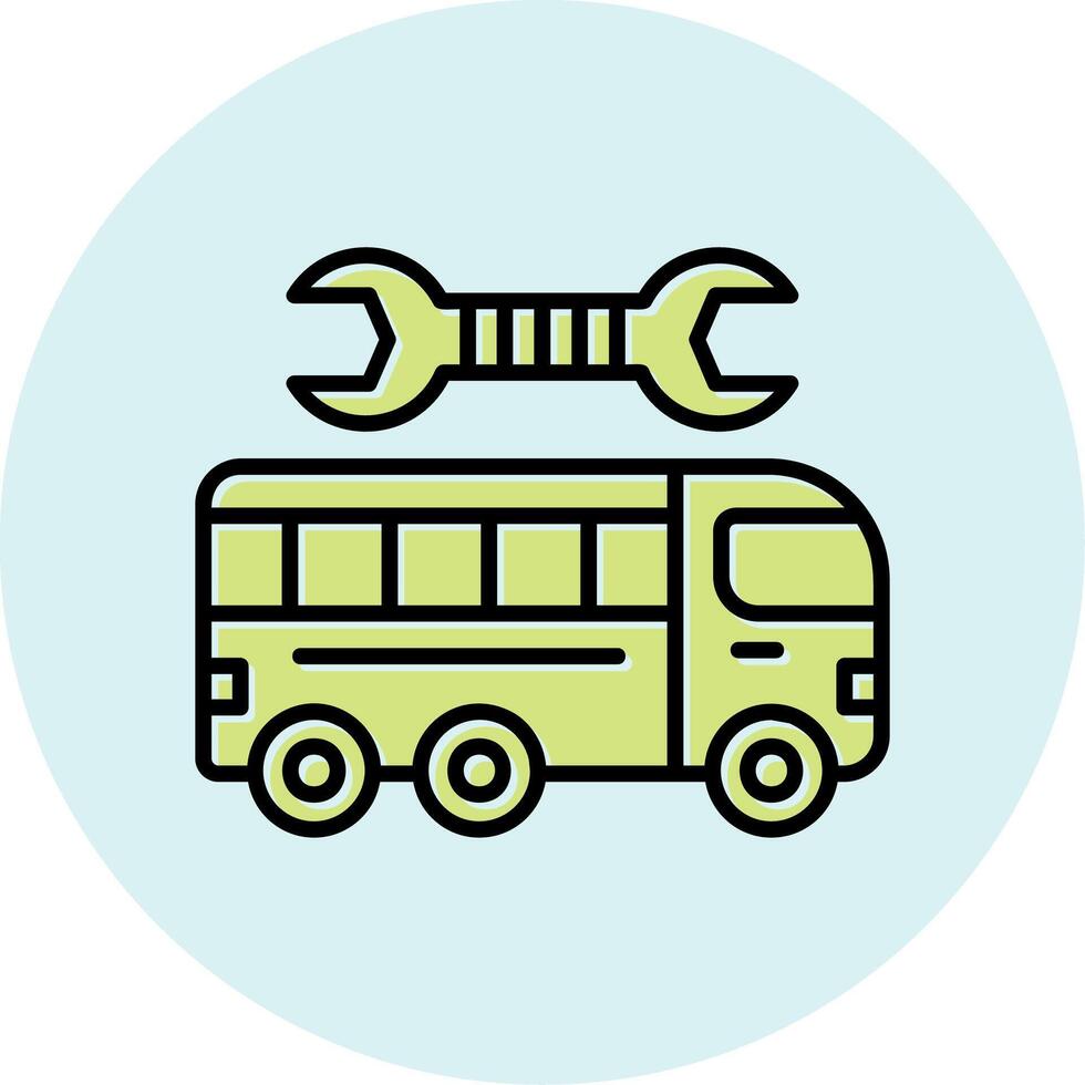 repareren bus vector icoon