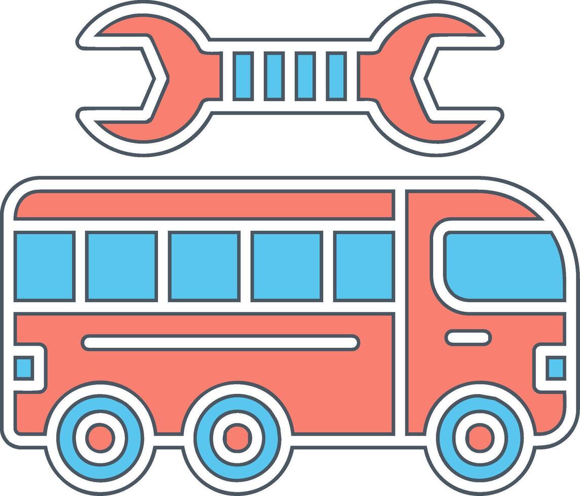 repareren bus vector icoon