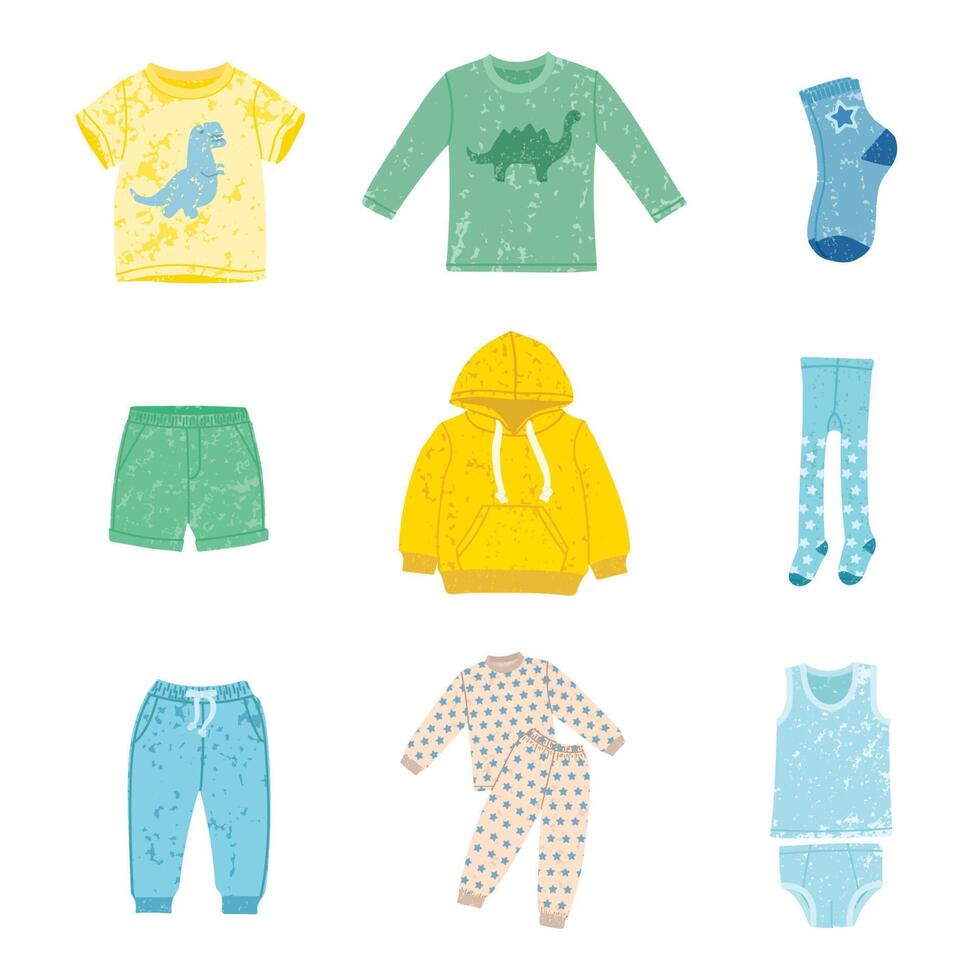 kind kleren kleurrijk illustratie vector