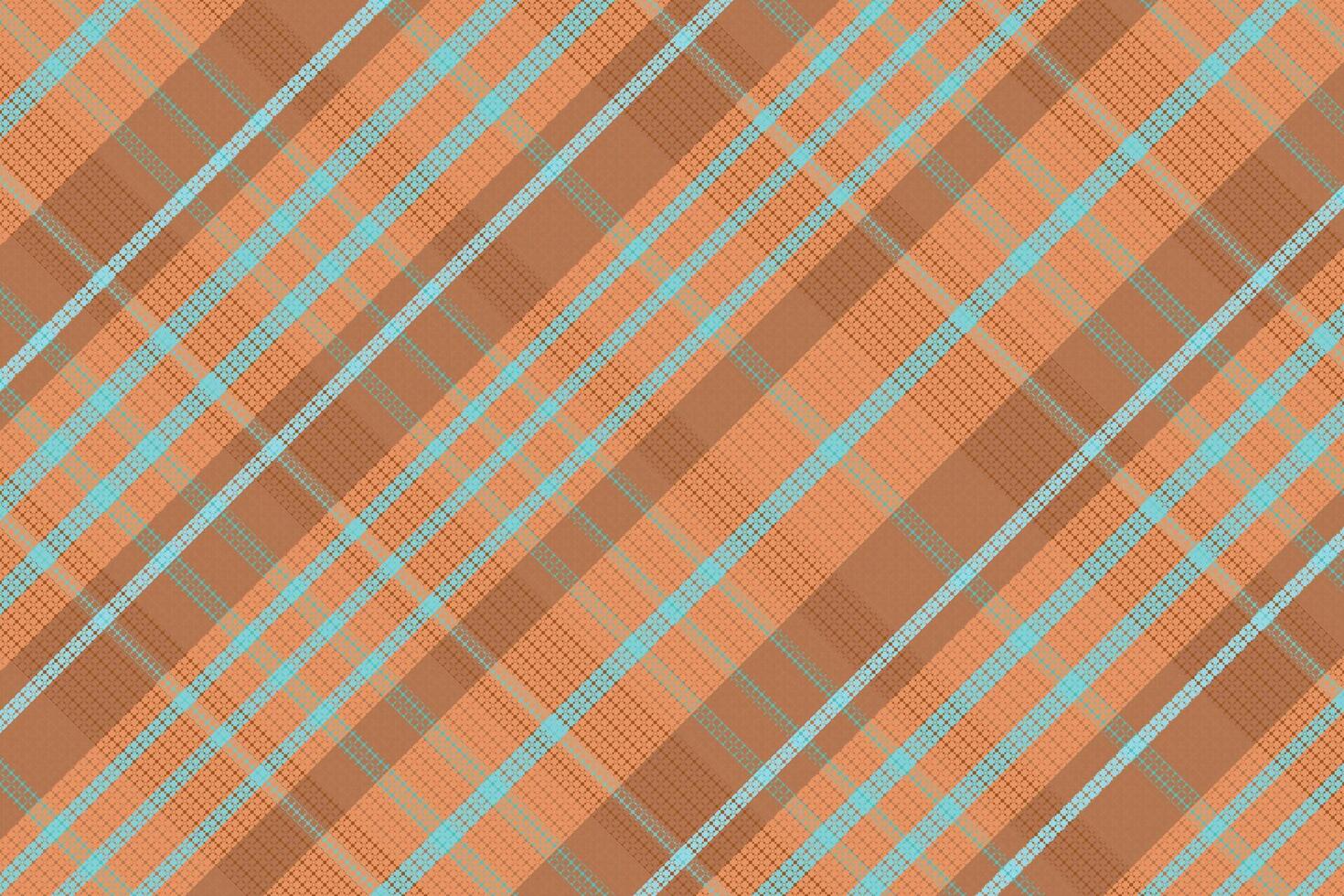 tartan geruit patroon met textuur en warme kleur. vector