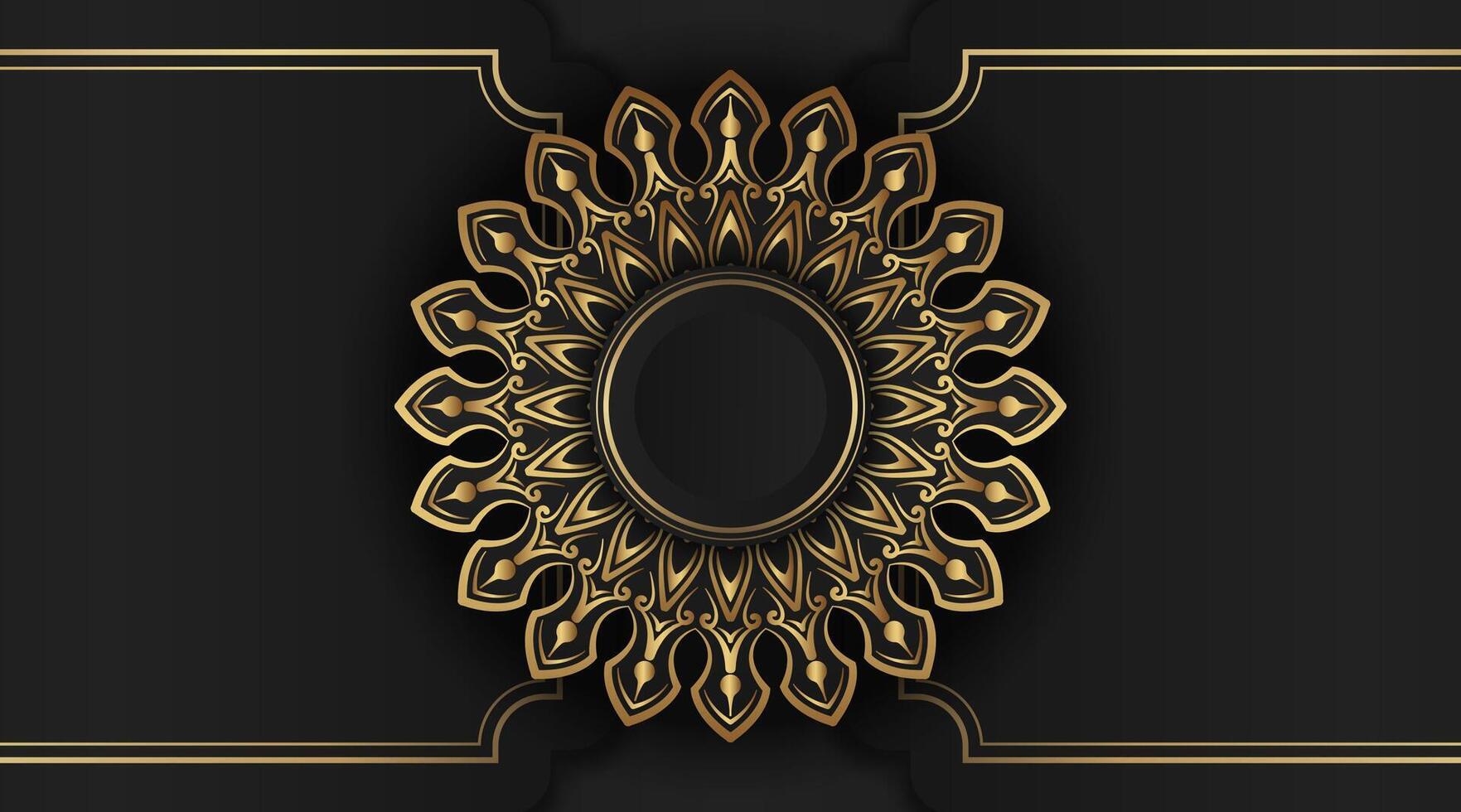 luxe achtergrond met mandala ornament vector