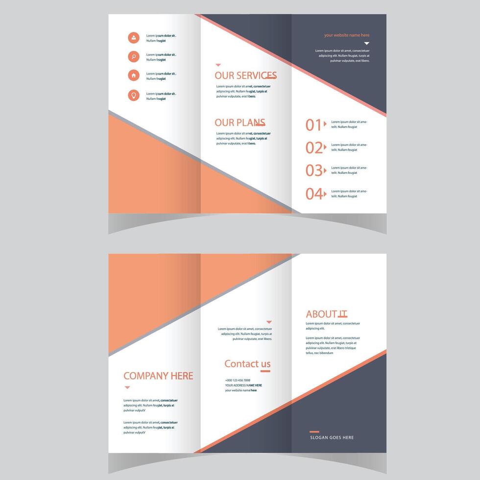 bedrijf afzet tri vouwen brochure ontwerp, zakelijke bedrijf tri vouwen brochure sjabloon ontwerp. digitaal afzet agentschap tri vouwen brochure ontwerp. vector