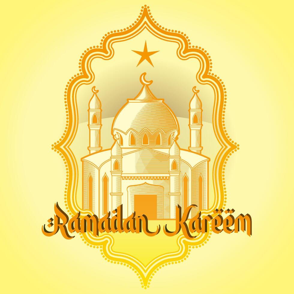 Ramadan kareem Islamitisch achtergrond vector. grafisch ontwerp voor de decoratie van geschenk certificaten, spandoeken, kaart en folder. vector