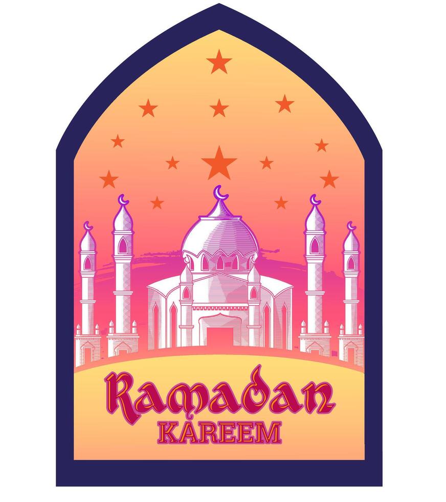 Ramadan kareem Islamitisch achtergrond vector. grafisch ontwerp voor de decoratie van geschenk certificaten, spandoeken, kaart en folder. vector