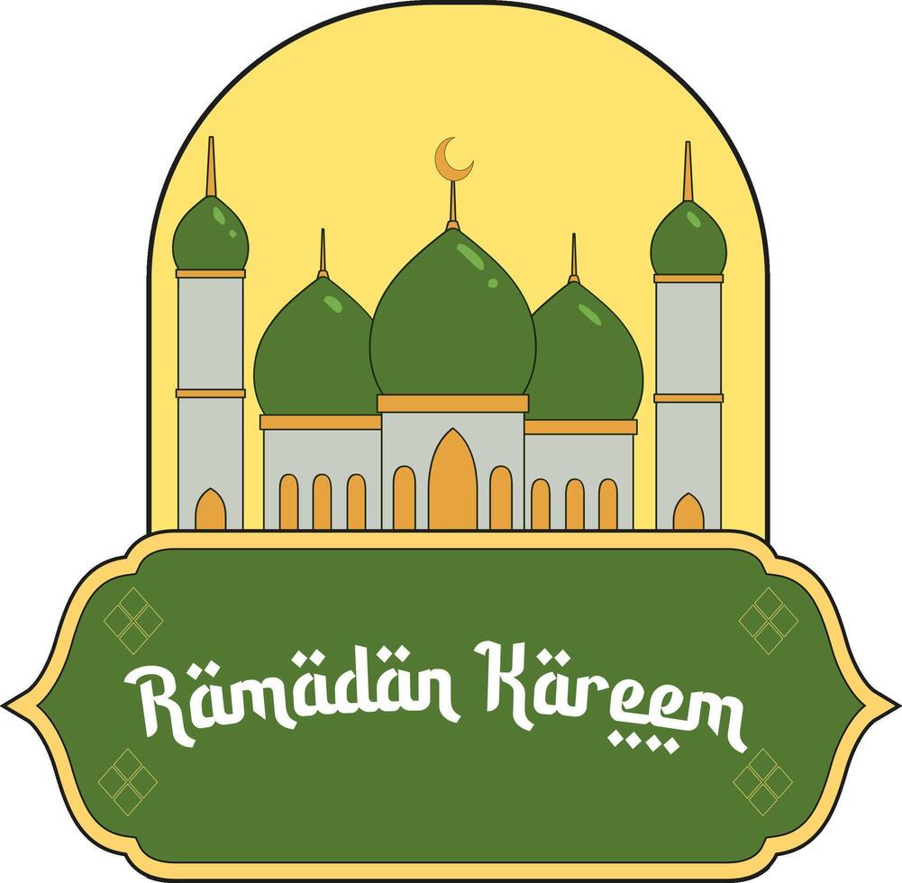 Ramadan kareem Islamitisch achtergrond vector. grafisch ontwerp voor de decoratie van geschenk certificaten, spandoeken, kaart en folder. vector