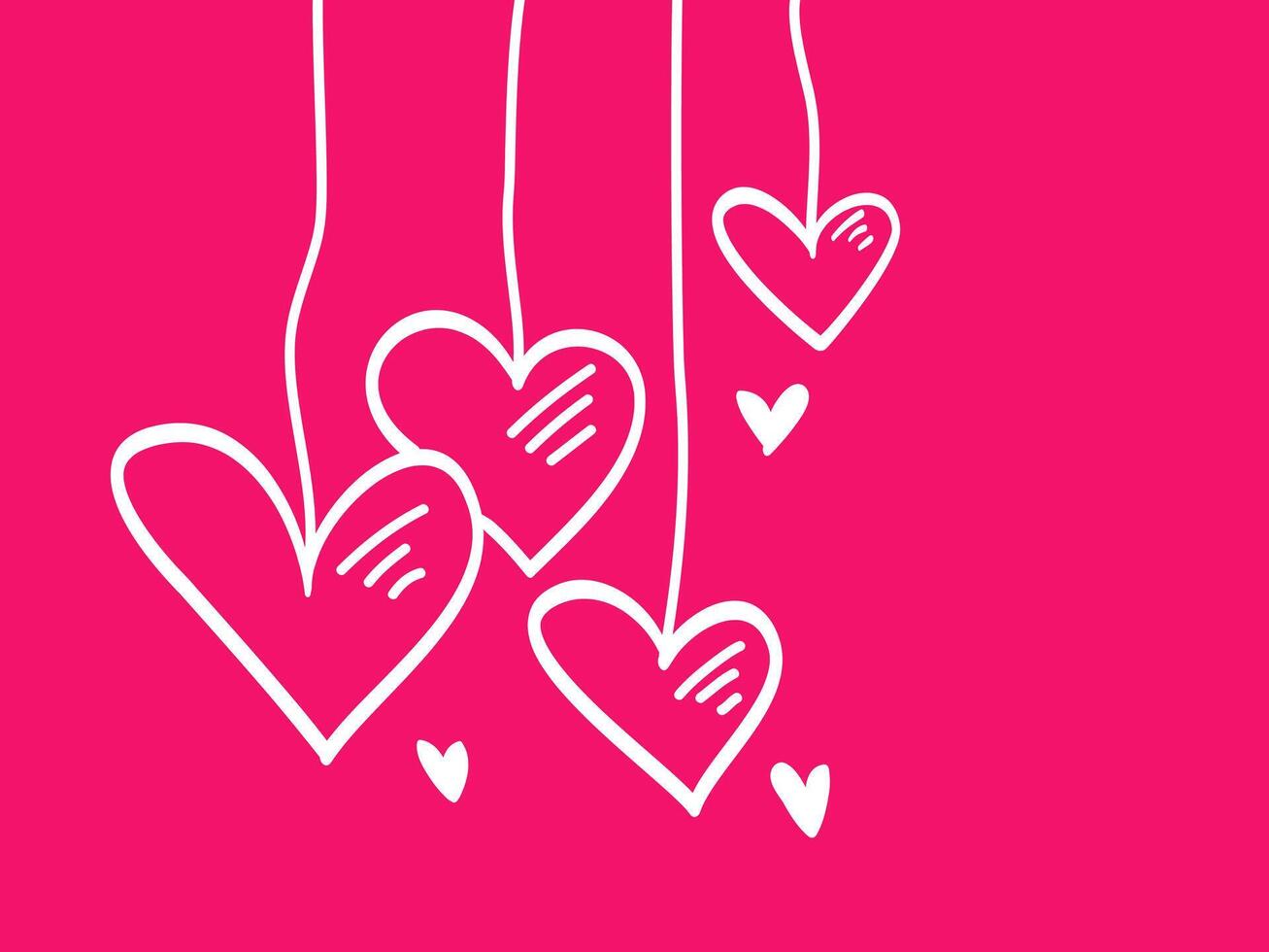 tekening harten. hand- getrokken hart symbool. gebruik voor sjabloon, kaart bruiloft, uitnodiging. vector illustratie