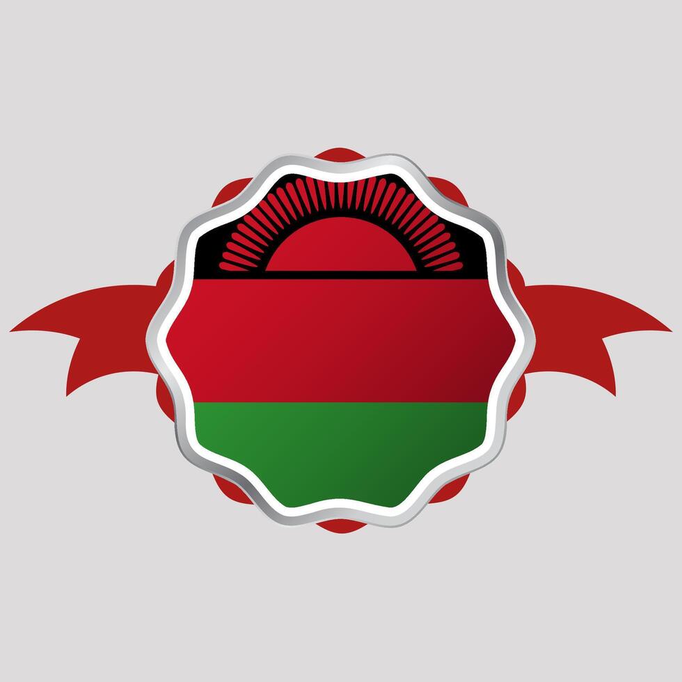 creatief Malawi vlag sticker embleem vector