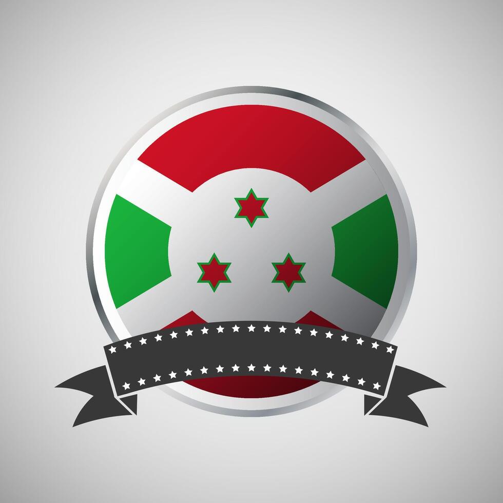 vector Burundi ronde vlag banier vector illustratie