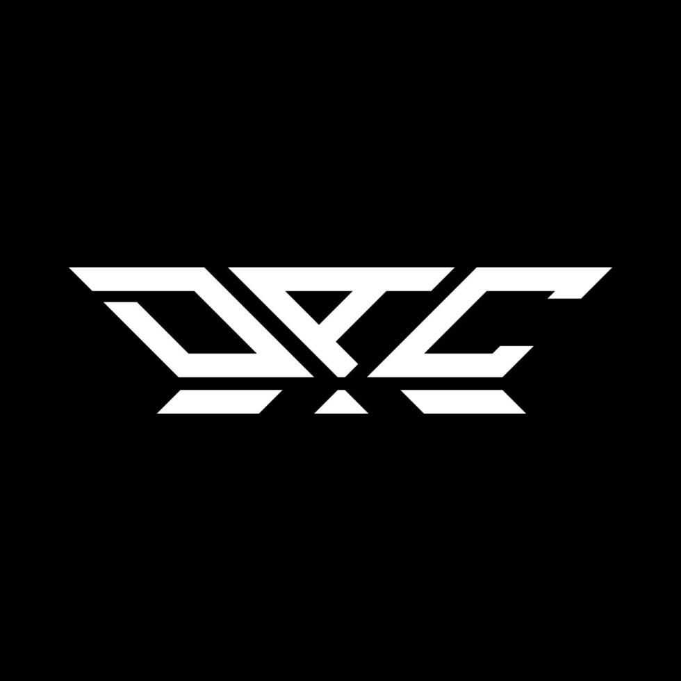 dac brief logo vector ontwerp, dac gemakkelijk en modern logo. dac luxueus alfabet ontwerp