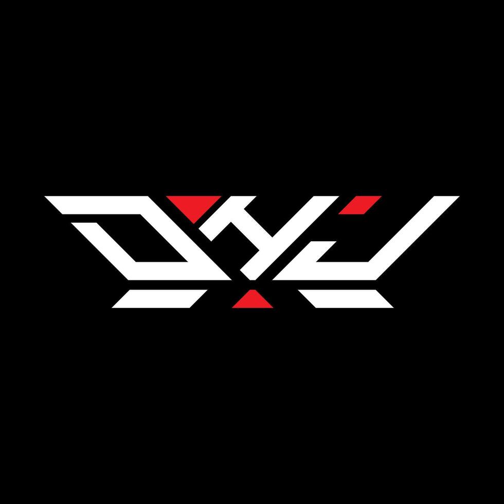 dhjo brief logo vector ontwerp, dhjo gemakkelijk en modern logo. dhjo luxueus alfabet ontwerp