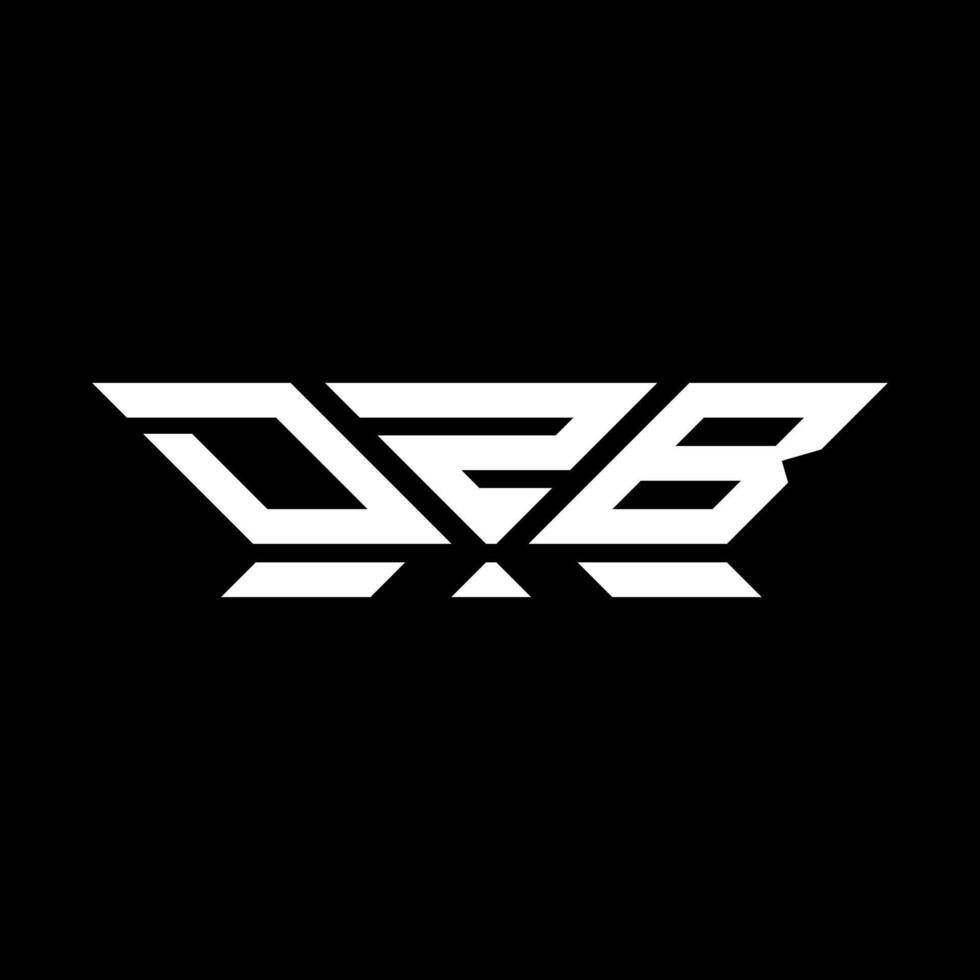 dzb brief logo vector ontwerp, dzb gemakkelijk en modern logo. dzb luxueus alfabet ontwerp
