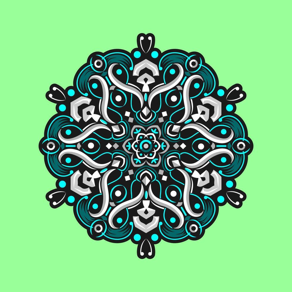 mandala patroon kunst achtergrond vrij vector