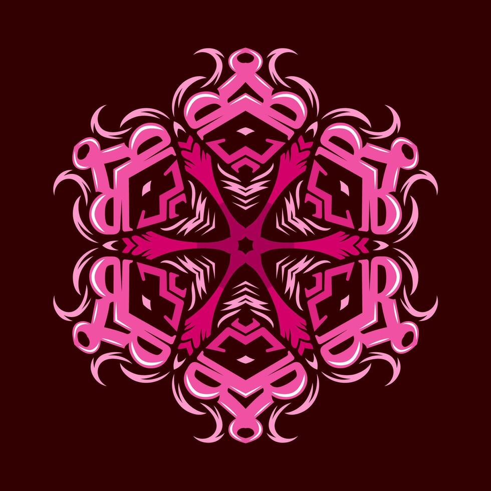 mandala patroon kunst achtergrond vrij vector