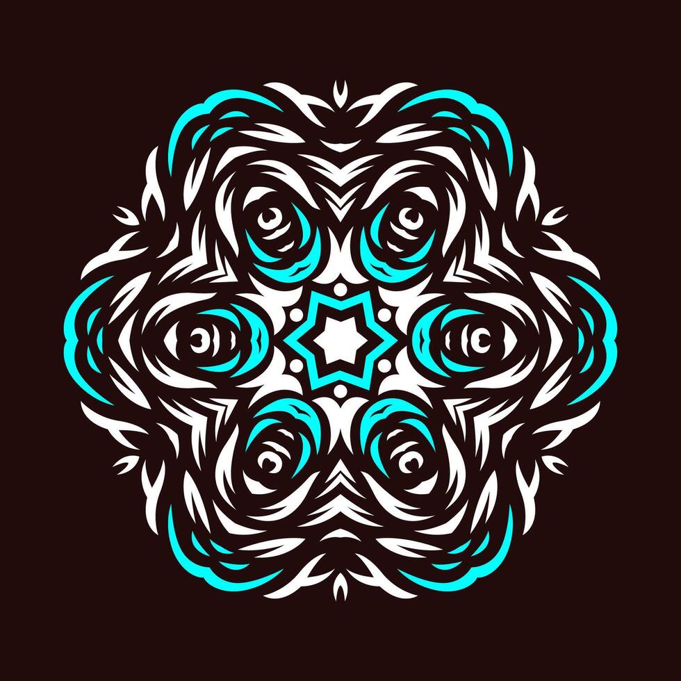 mandala patroon kunst achtergrond vrij vector