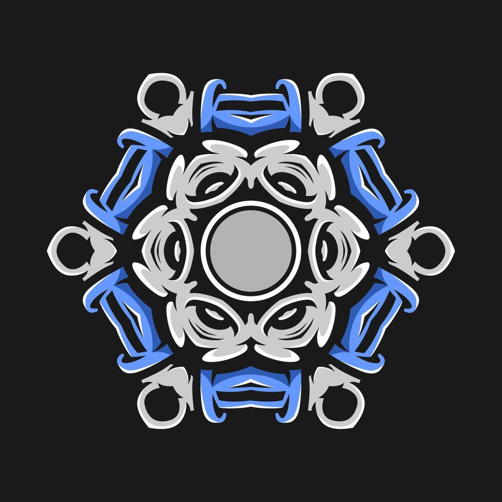 mandala patroon kunst achtergrond vrij vector