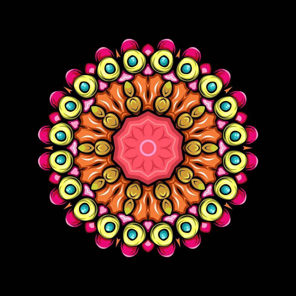 mandala patroon kunst achtergrond vrij vector