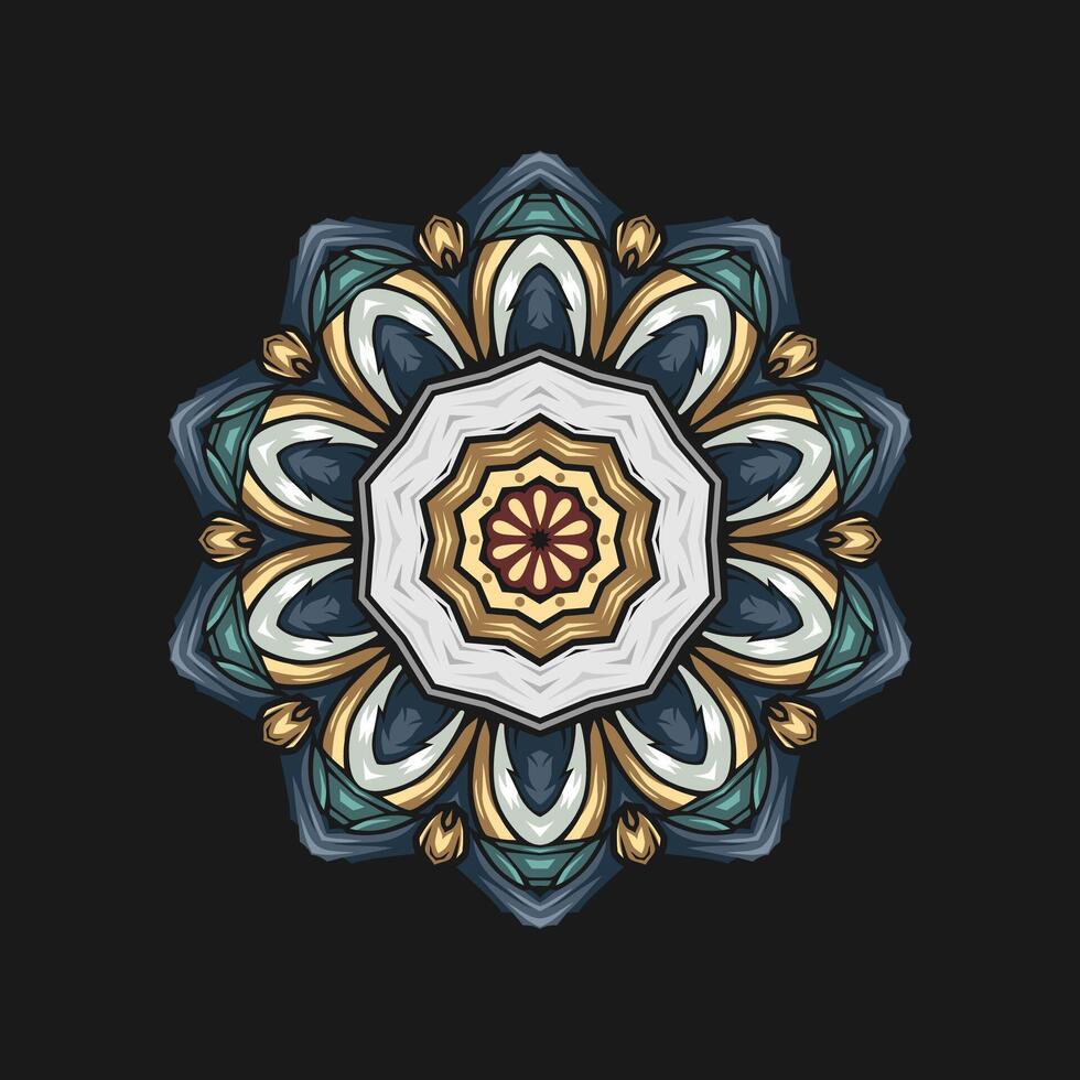 mandala patroon kunst achtergrond vrij vector