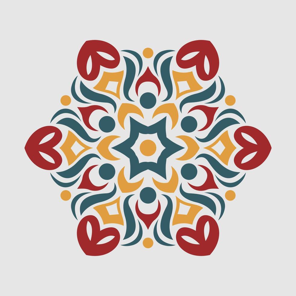 mandala patroon kunst achtergrond vrij vector