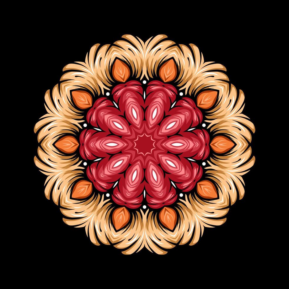 mandala patroon kunst achtergrond vrij vector