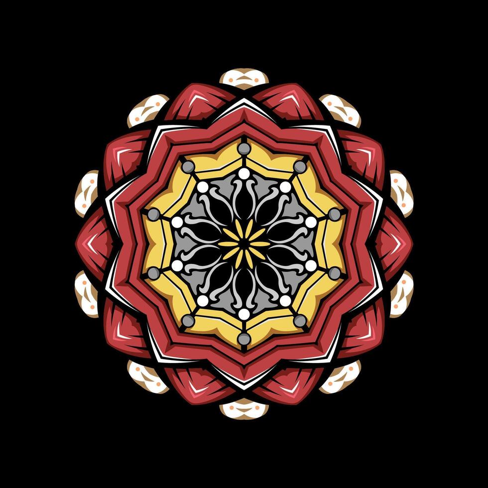 mandala patroon kunst achtergrond vrij vector