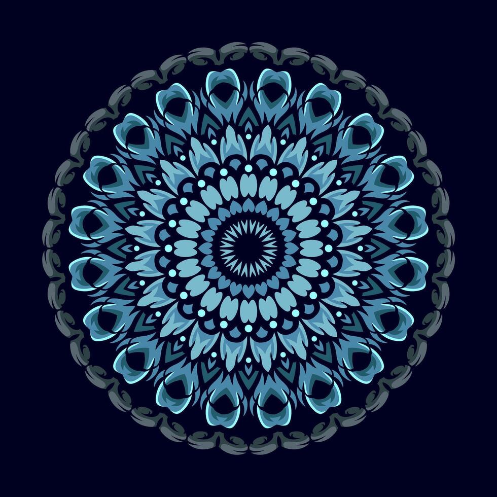 mandala patroon kunst achtergrond vrij vector