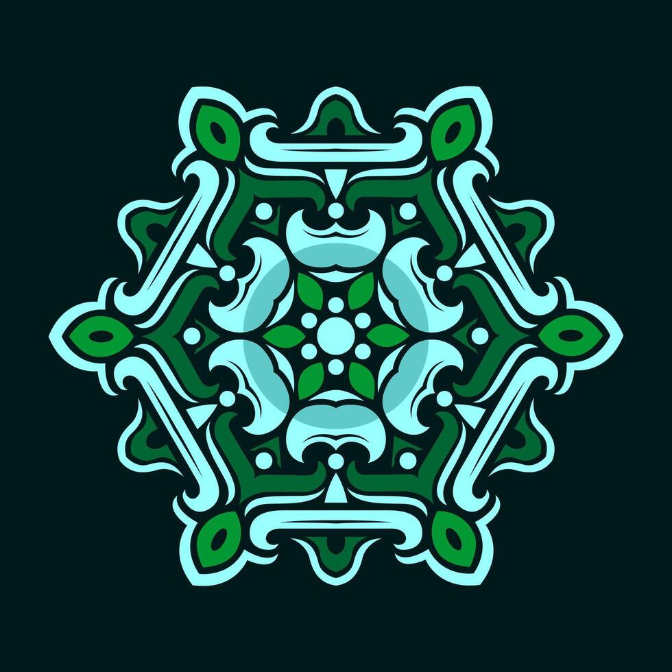 mandala patroon kunst achtergrond vrij vector