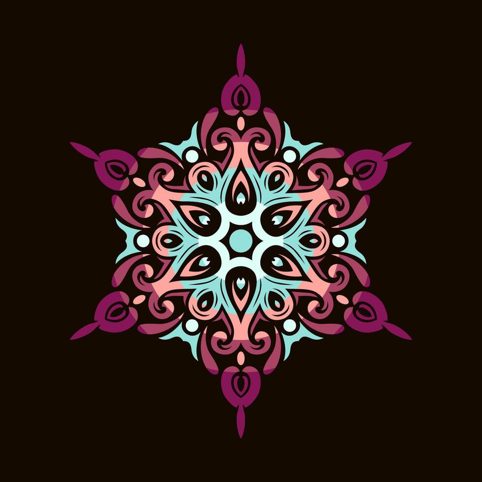 mandala patroon kunst achtergrond vrij vector