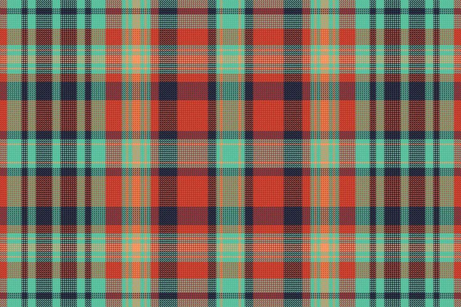 tartan geruit patroon met textuur en warme kleur. vector