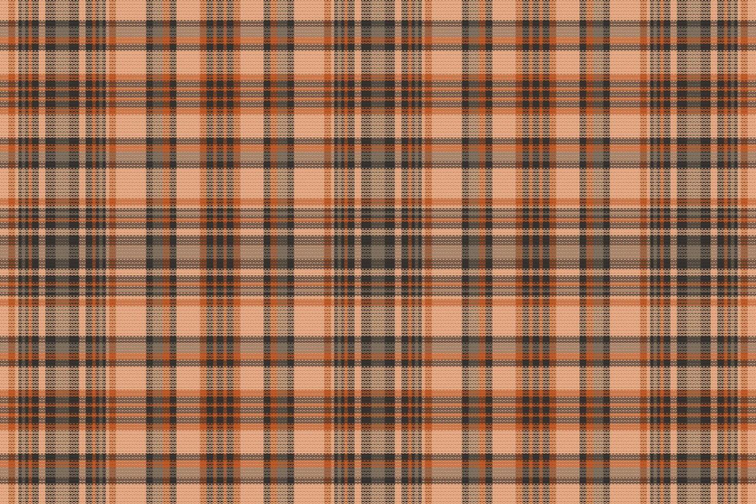 tartan geruit patroon met textuur en warme kleur. vector