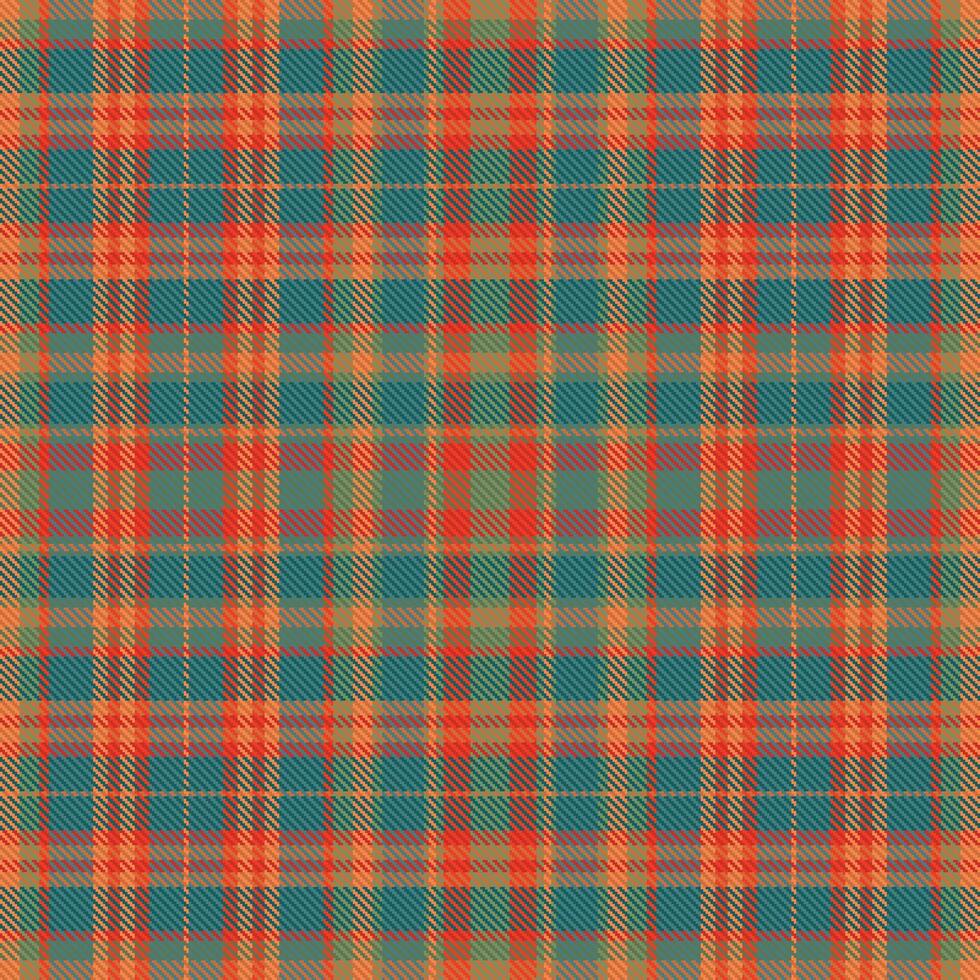 tartan geruit patroon met textuur en warme kleur. vector