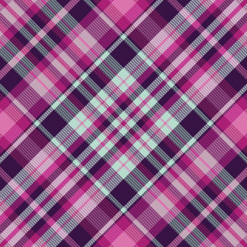 tartan geruit patroon met textuur en warme kleur. vector