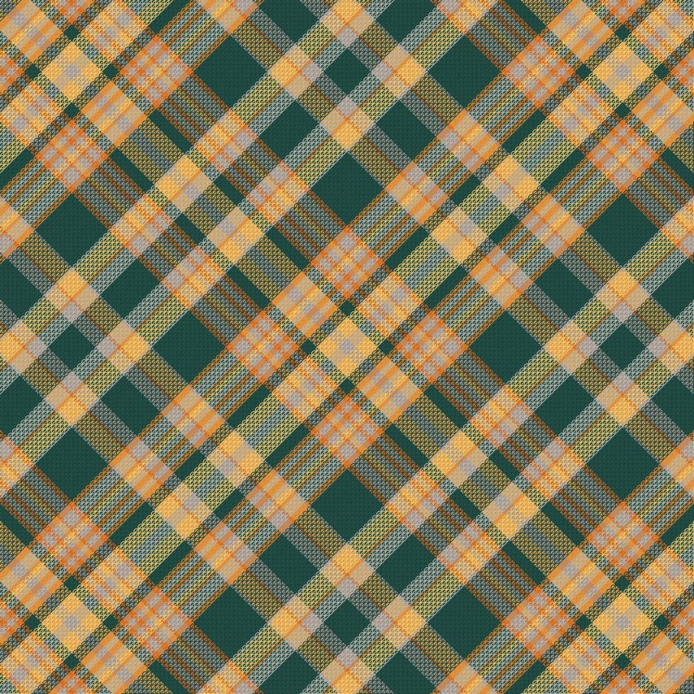 tartan geruit patroon met textuur en warme kleur. vector