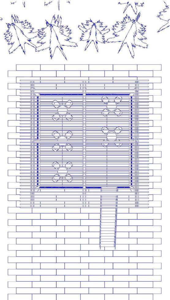 3d illustratie van woon- project vector