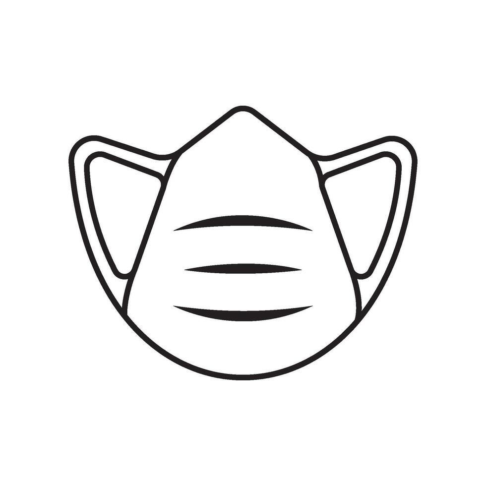 medisch masker pictogram vector