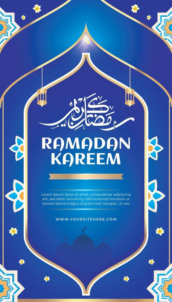 Ramadan kareem eid mubarak groet dag Islam achtergrond sjabloon 4 vector