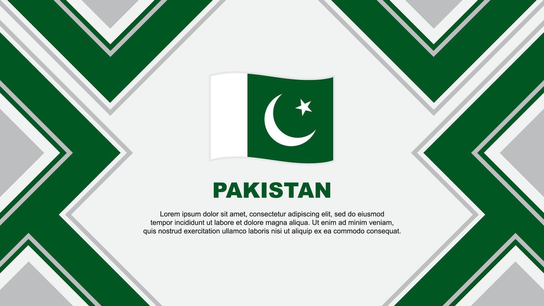 Pakistan vlag abstract achtergrond ontwerp sjabloon. Pakistan onafhankelijkheid dag banier behang vector illustratie. Pakistan vector