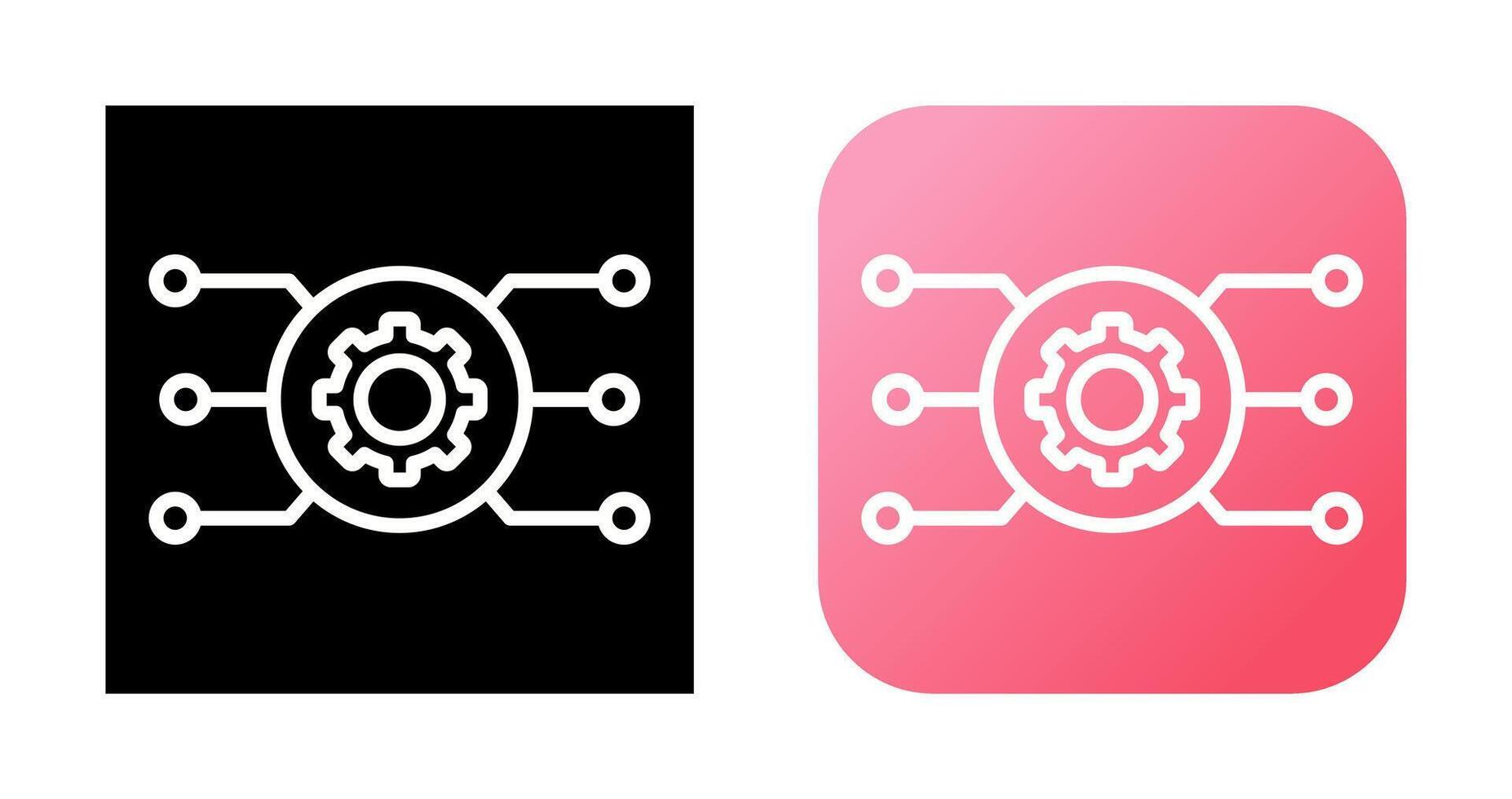 netwerk configuratie vector icoon