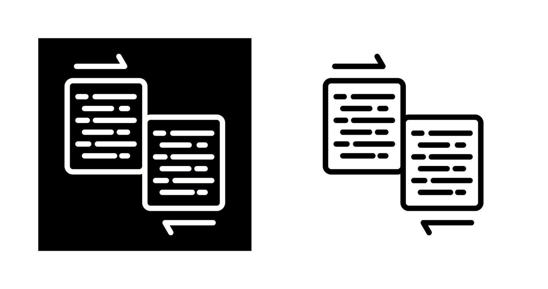 document samenvoegen vector icoon