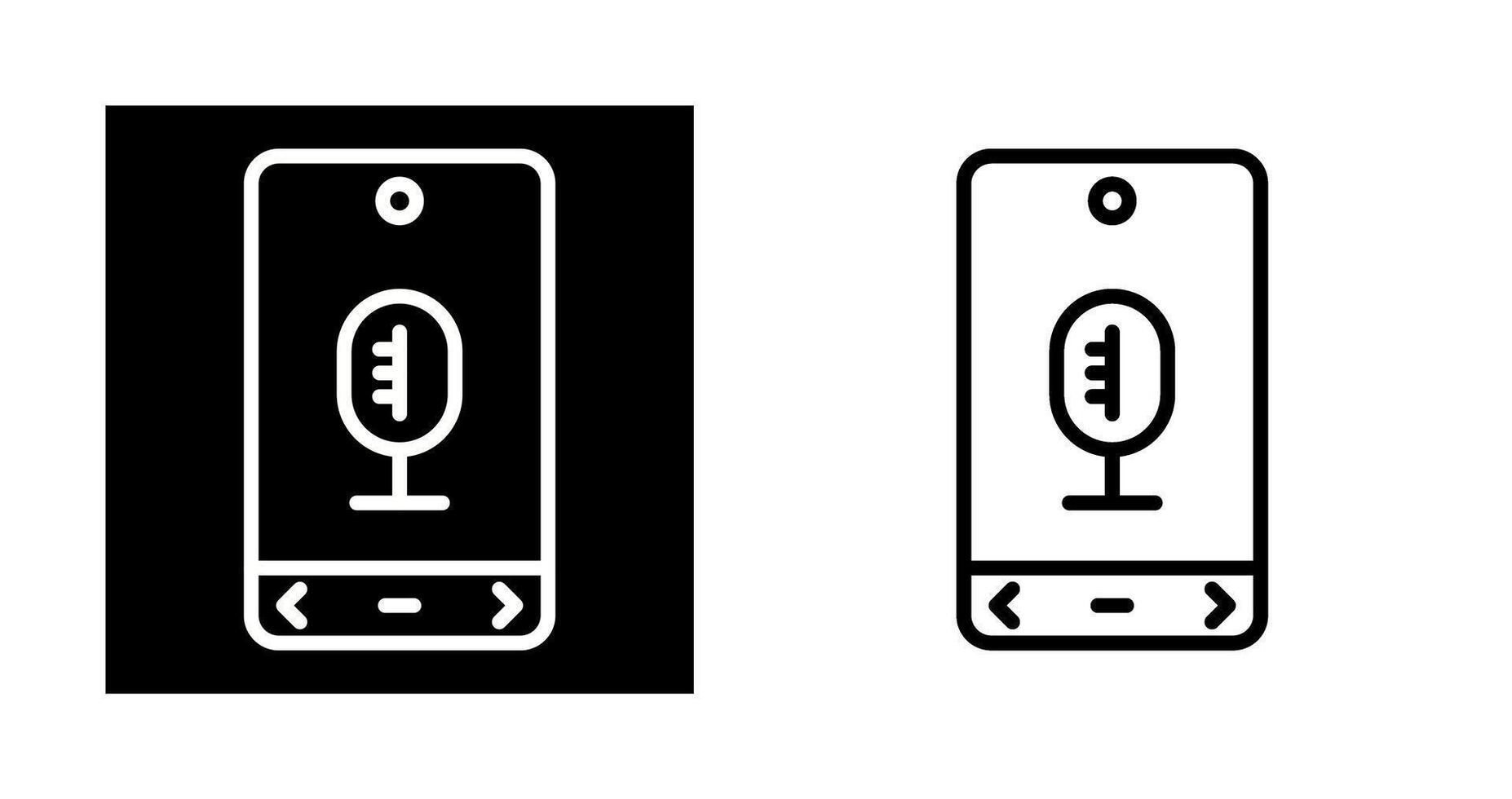 microfoon vector pictogram