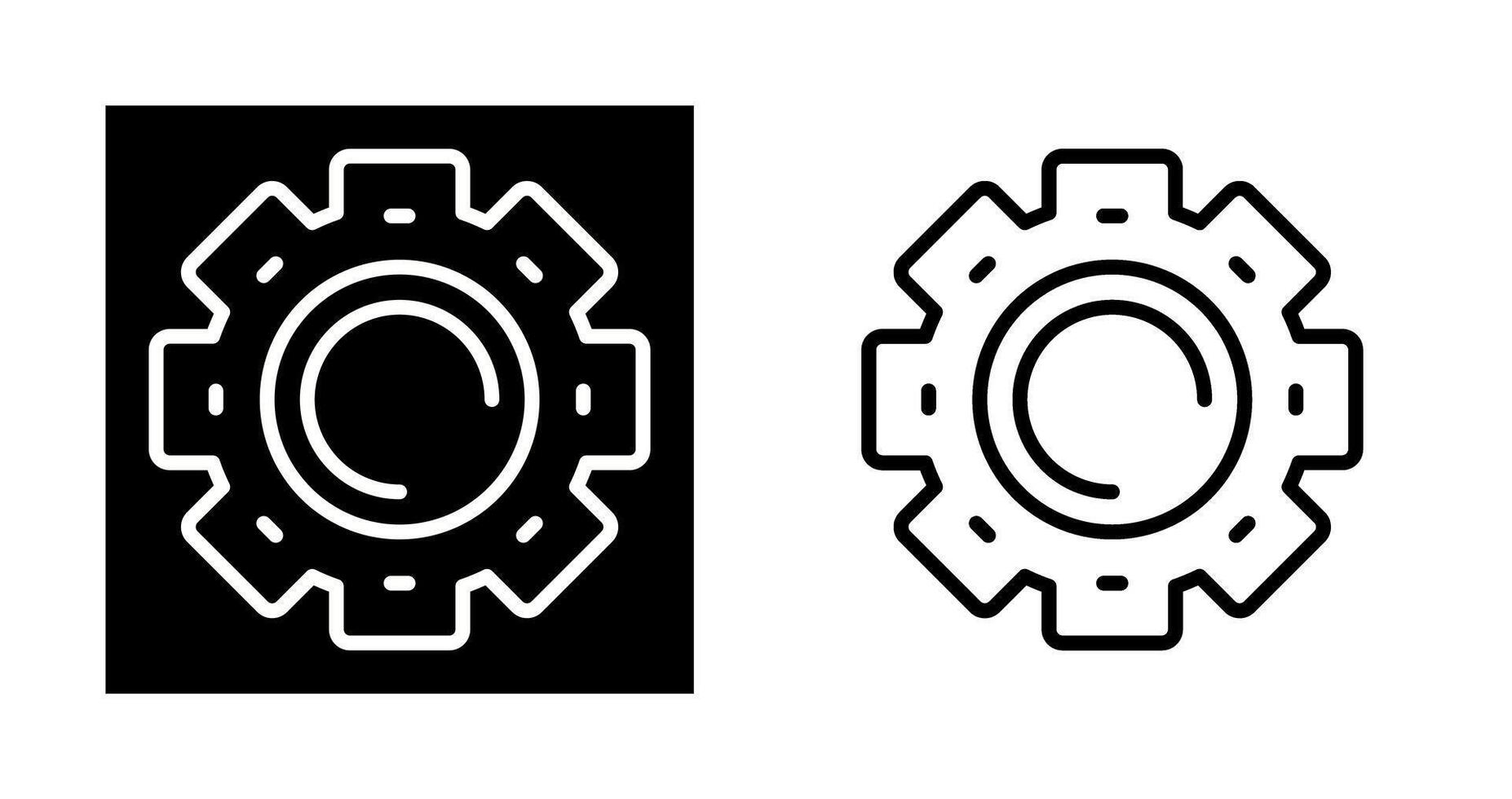 tandwiel vector pictogram