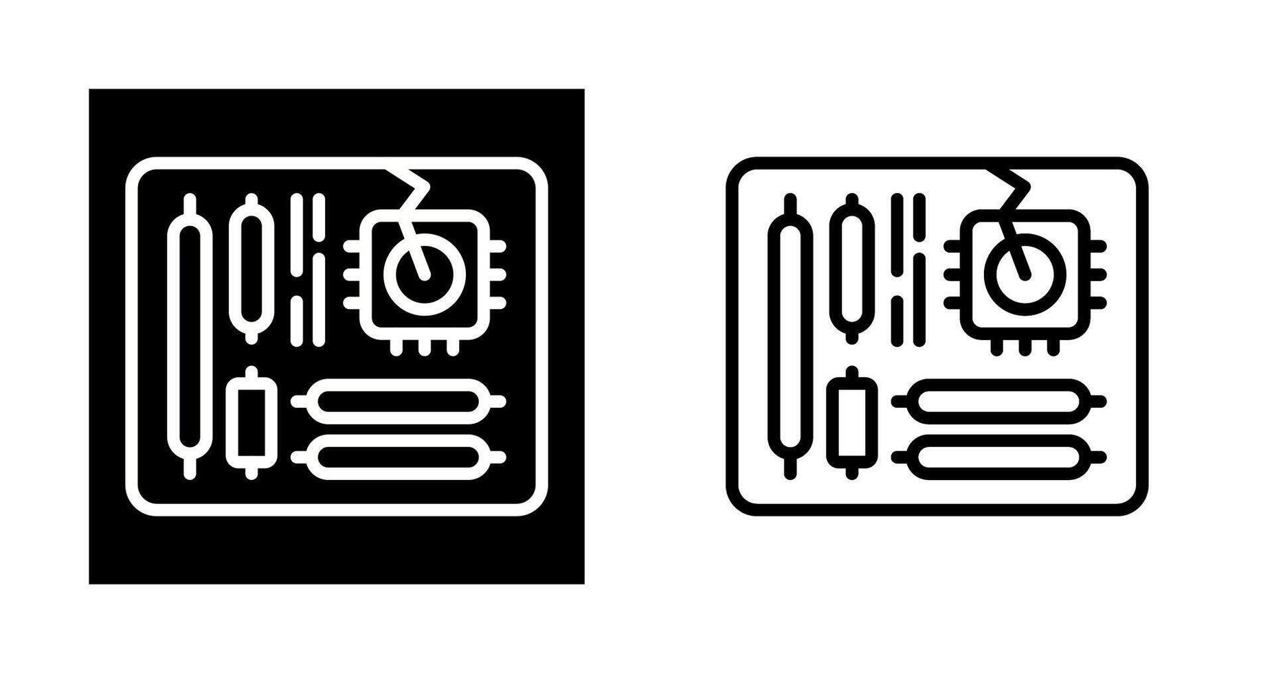 moederbord vector pictogram