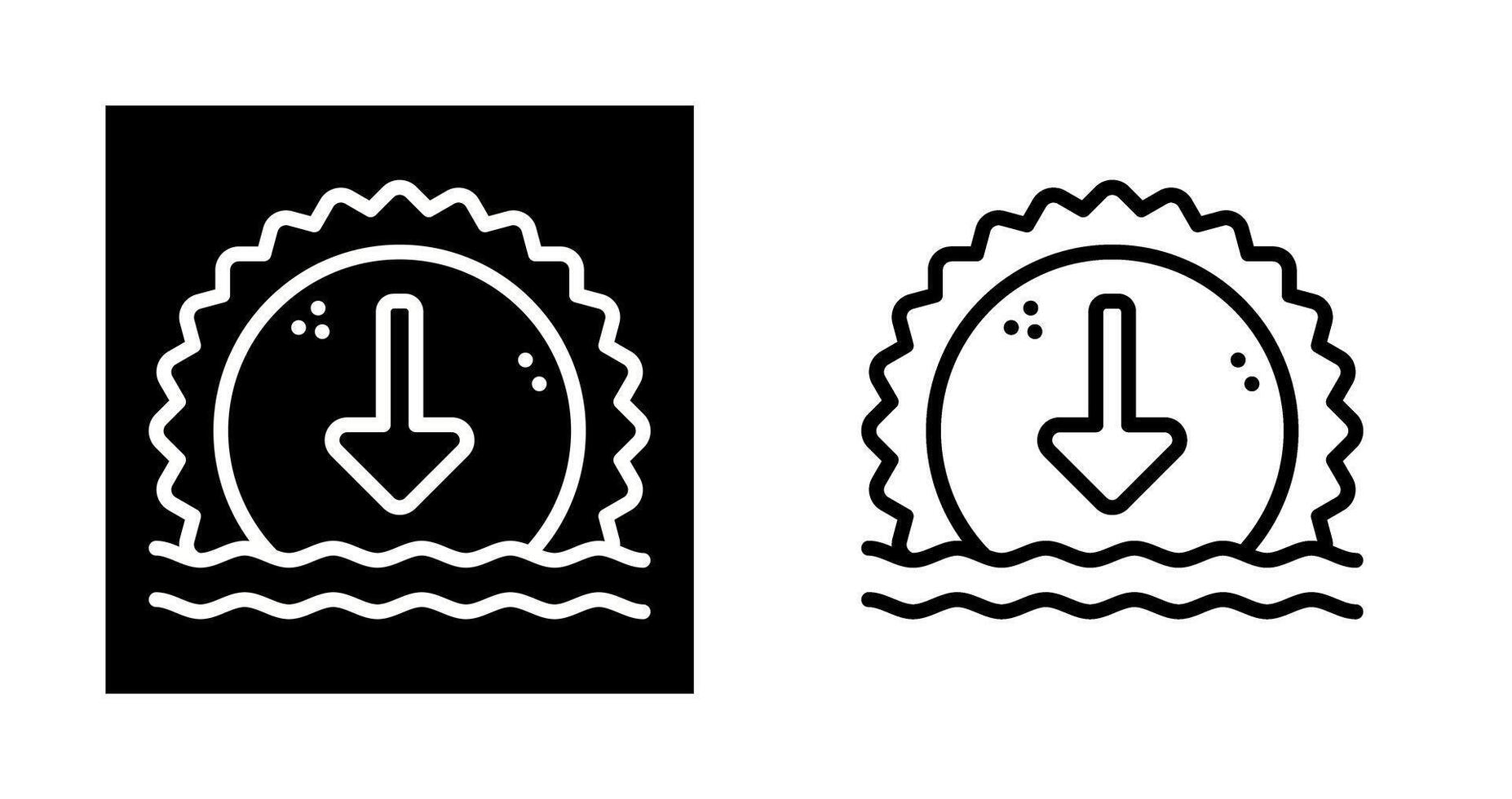 zonsondergang vector pictogram