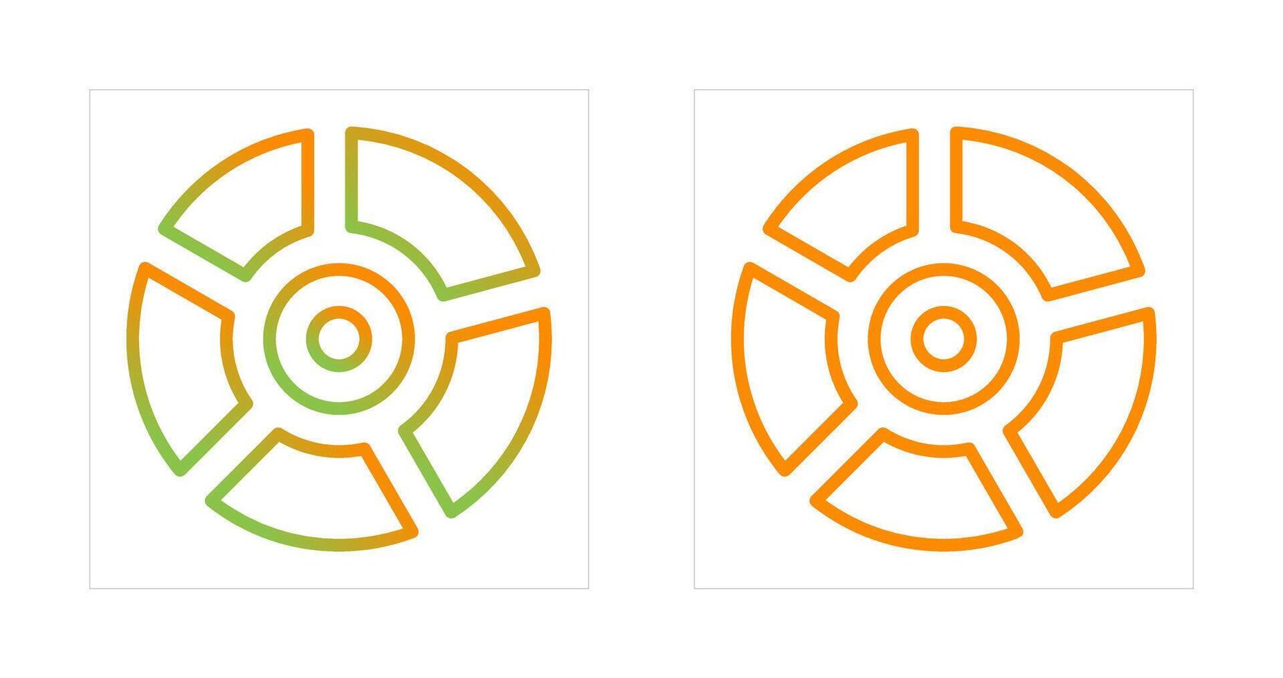 cirkeldiagram vector pictogram