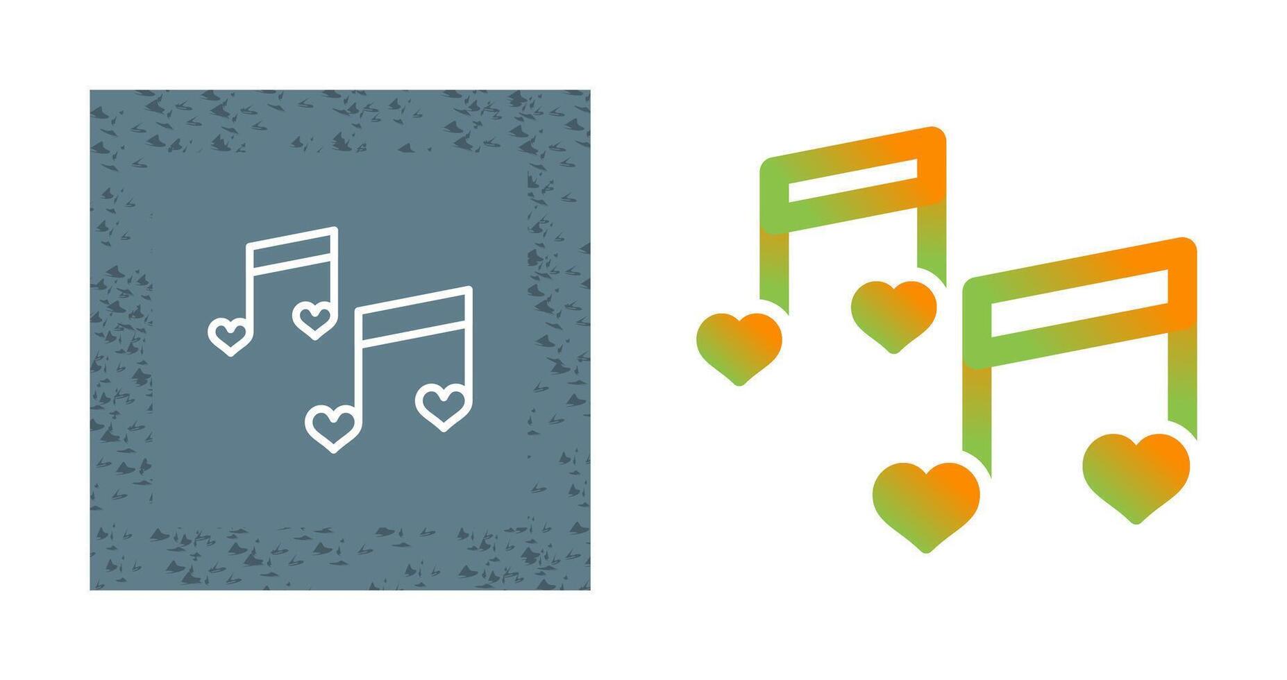 romantisch muziek- vector icoon