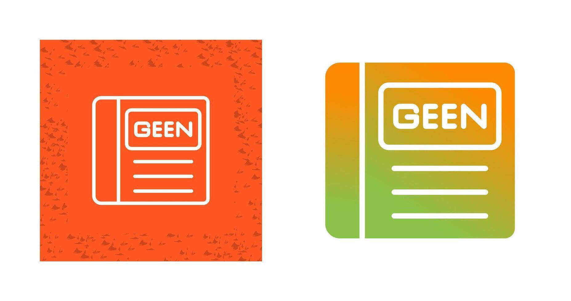 groen boek vector icoon