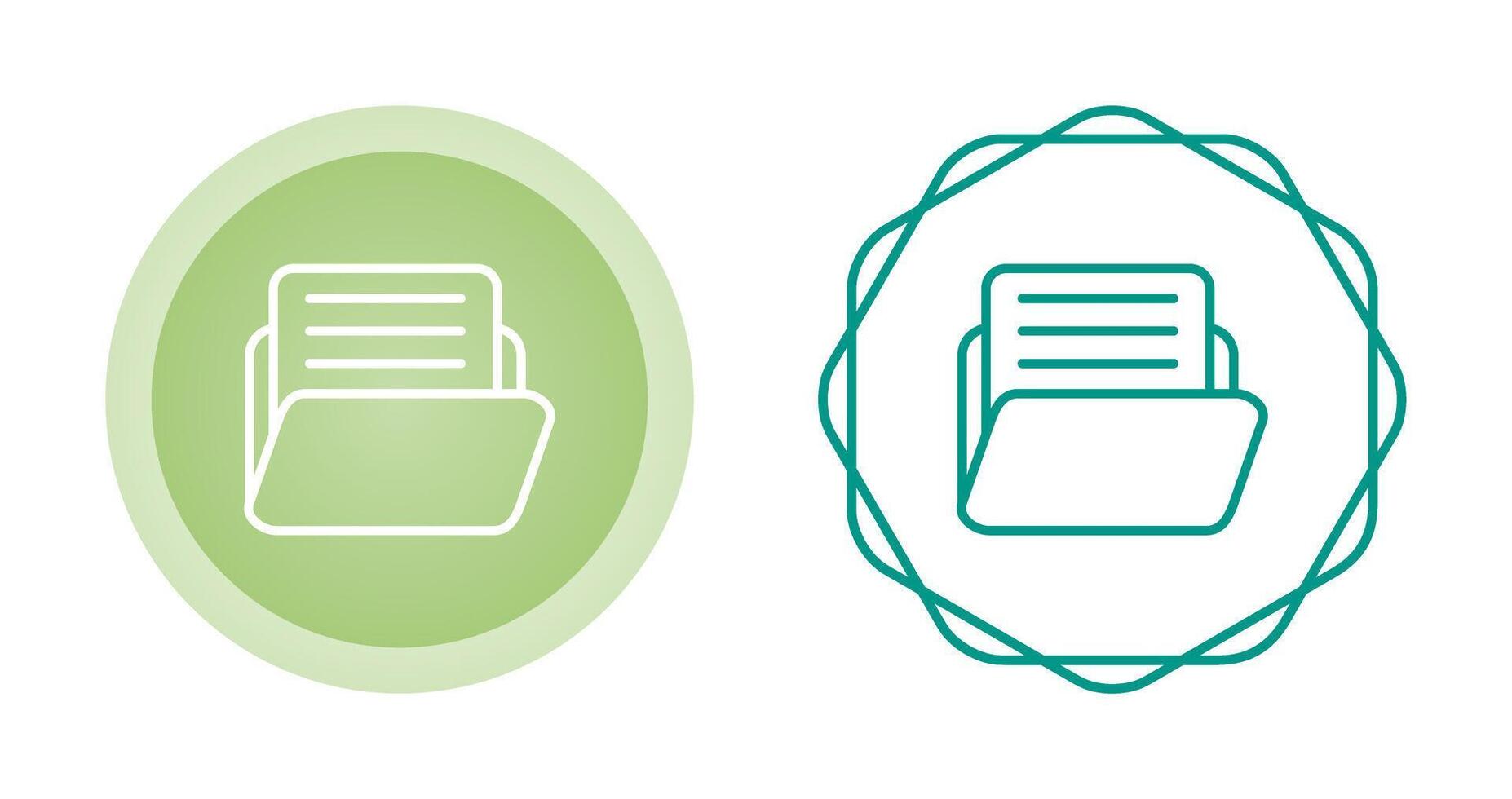 document met map vector icoon