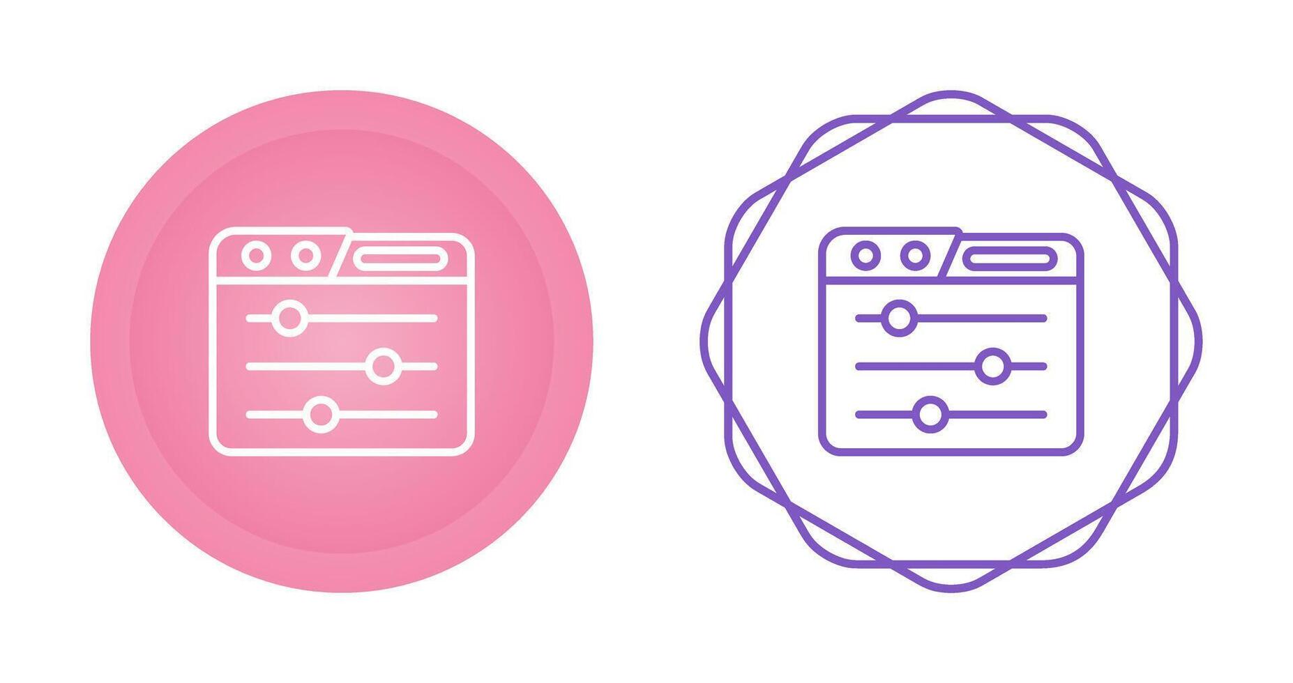 bedieningspaneel vector pictogram